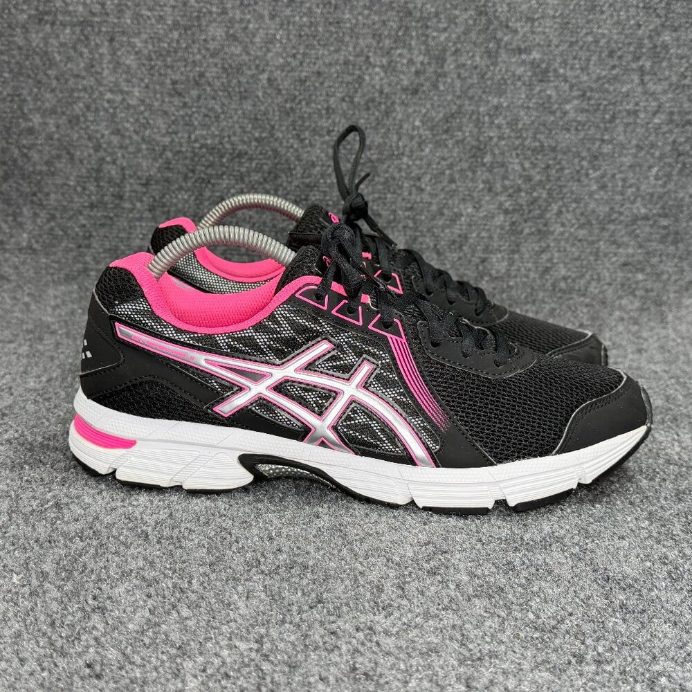 Asics Gel-Impression 8 Running Shoes Womens Size 10 Black Pink Athletic Training